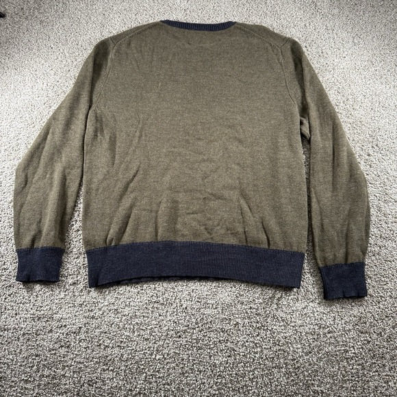 J Crew /Jeans Sweater Mens XL Green Wool Botton‎ Blend Classiccore Sweatshirt - Picture 7 of 7